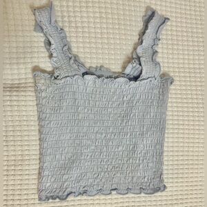 light blue hollister crop top